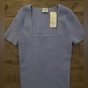 Abercrombie & Fitch square neck ribbed top size XS.